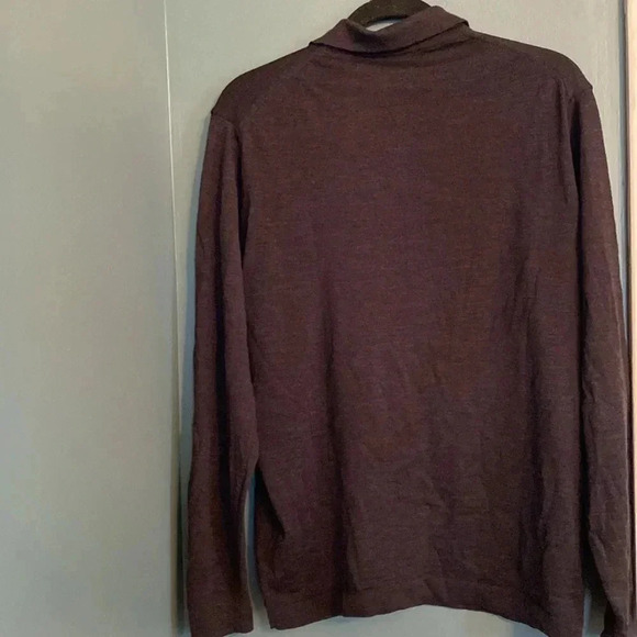 Emile Lafaurie men’s sweater - medium - made in Italy - wool - collar- dark gray - Picture 5 of 5